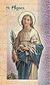 St. Agnes Folding Prayer Card, 10-Pack, # 59153